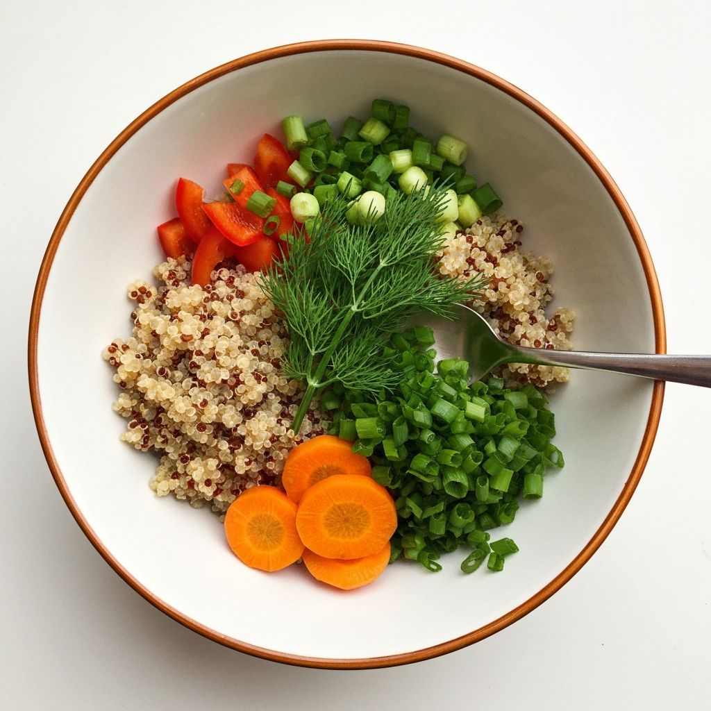 Healthy organic meal bowl